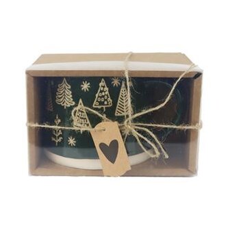 Keramický hrnek se stromečky v krabičce X7648/S1