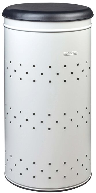 Koš na prádlo s víkem Rossignol Lina 700996, 45 L, bílý, RAL 9016 Koš na prádlo s víkem Rossignol Lina 700996, 45 L, bílý, RAL 9016