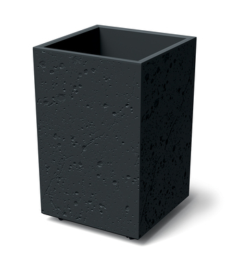 Květináč SIERRA SQUARE HIGH BETON EFFECT 38,5 cm - barva: černý beton