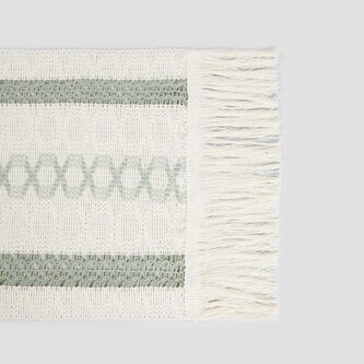 Bieżnik | REVERIE | z ażurowym wzorem pistacjowy | 30x160 | 734120