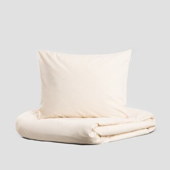 Pościel | DEFLA | z pranej bawełny beżowa | 140x200 + 1*50x60 cm | 734595