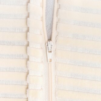 Poszewka | SAMT | welurowa struktura sztruksu ecru | 45x45cm | 749018