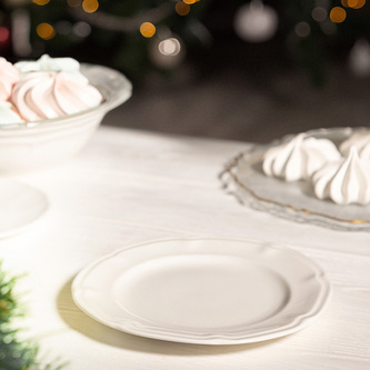 Talerz | JASMINE | deserowy biały | 21 cm | 870632