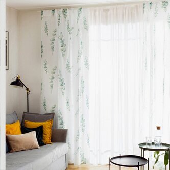 Zasłona | EUCALIPTO | w liście eukaliptusa | 140x250 cm | AW22 813240