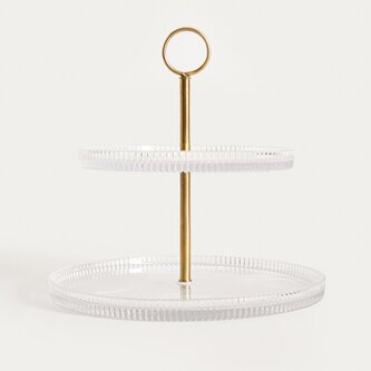 Patera | LYNN | dwupoziomowa ryflowana | 23x24,5 cm | 762185