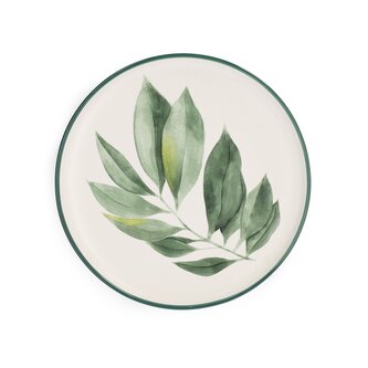 Talerz | BLYDE | z liściem kauczukowca | 20cm | 809540