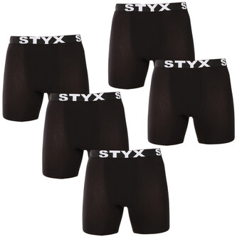 5PACK pánské boxerky Styx long sportovní guma černé (5UN960) L 5PACK pánské boxerky Styx long sportovní guma černé (5UN960) L