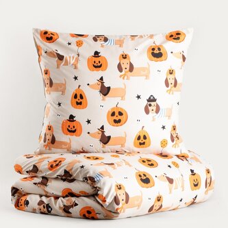 Pościel | GHOST TOWN | z mikrofibry w pieski | 220x200 + 2*70x80 cm | 756078