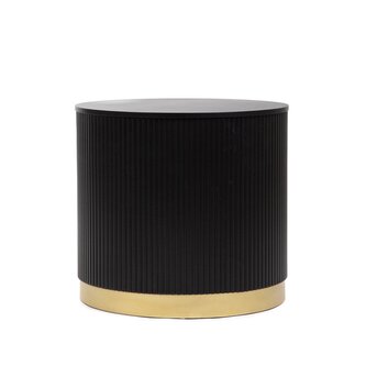 Stolik kawowy | TABI | matowy czarny | 40x36 cm | 869193