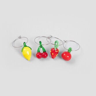 Zestaw zawieszek | ORKEL SUMMER | na kieliszki owoce | 4 szt | 743207