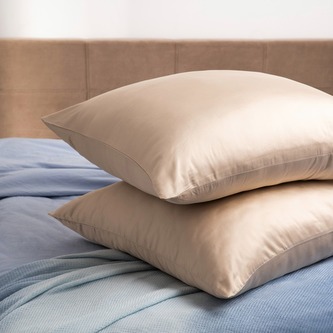 Zestaw dwóch poszewek | BAMSA | bambusowych beżowych | 2*70x80 cm | 738494