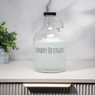 Butelka | NEMSA | szklana na płyn do prania | 14x26 cm | 739293