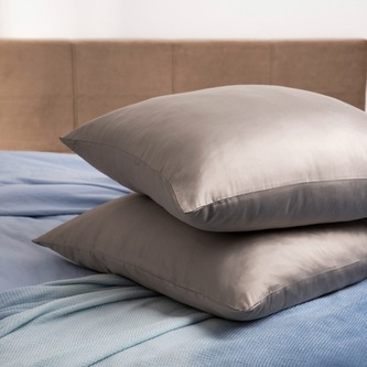 Zestaw dwóch poszewek | BAMSA | bambusowych szarych | 2*70x80 cm | 738517