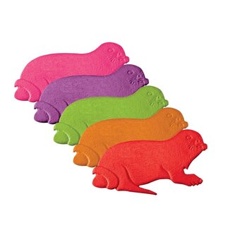 MSV protiskluzové přísavky s motivem tuleňů, barevné, SBS kaučuk, 5 ks