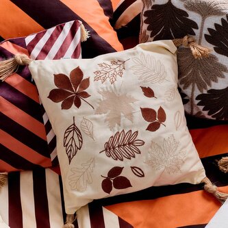 Poszewka | LORI | jesienne w liście | 45x45 cm | 897745