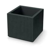 Květináč CORO SQUARE 40 cm - barva: tmavě šedá
