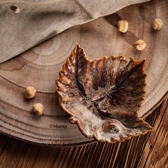 Taca dekoracyjna | CRISPO | liść | 13x11x2 cm | 705311