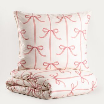 Pościel | VIVIENNE | z mikrofibry w kokardki | 220x200 + 2*70x80 cm | 756290