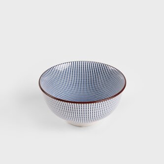 Miska | NAVIA | granatowa z brązową obwódką | 12 cm | 895499