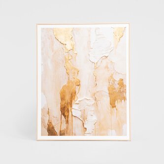 Obraz w ramie | ZEFIR | abstrakcja złota | 50x40 cm | 757716