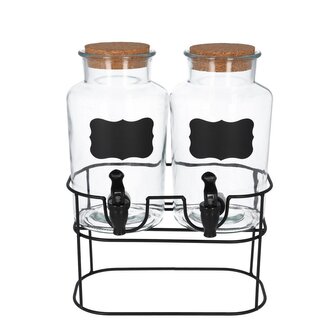 Słoik ALLOS z kranikiem podwójny 2 x 2 l