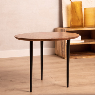 Stolik kawowy | REN | lite drewno akacji + metal | 50x50x35cm | 875439