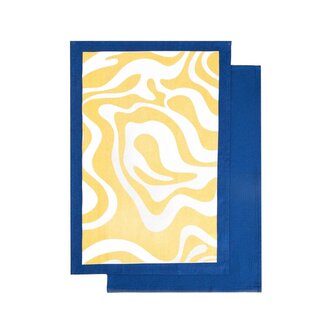 Zestaw ścierek kuchennych | COLOR MOSAIC | wzór + waffel | 2*45x65 cm | 740978