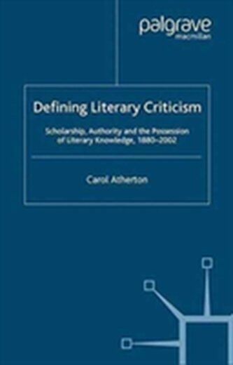 Defining Literary Criticism