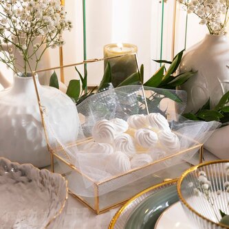 Szkatułka | GRAZIA | złota | 20x12x5 cm | ALL 978511