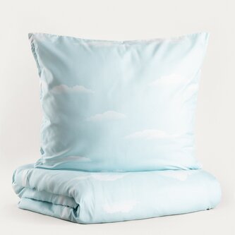 Pościel | SKYLIGHT | z mikrofibry z chmurkami | 220x200 + 2*70x80 cm | 753602