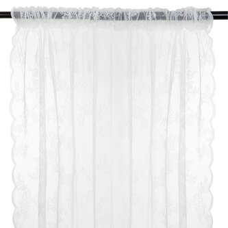 Firanka | SORIR | w drobny wzór kwiatów | 140x250 cm | 888309