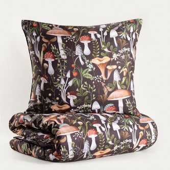 Pościel | GINNI | z mikrofibry w leśny wzór | 160x200 + 2*70x80 cm | 755965