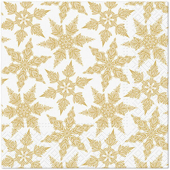 Ubrousky PAW Dekor L (20ks) Gold Winter