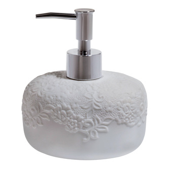 Spirella dávkovač mýdla COSY, bílý, porcelán, 410 ml