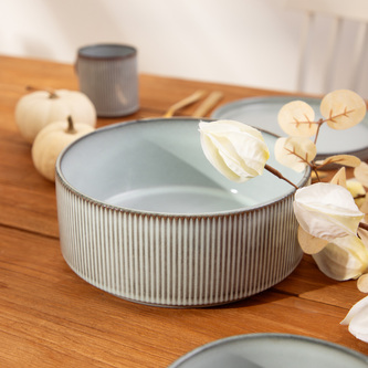 Miska | SANOS | prążkowana szara 21 cm |  | 707261