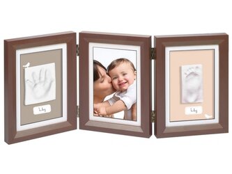 Dřevěný rámeček pro otisk My Baby Touch Double Brown Dřevěný rámeček pro otisk My Baby Touch Double Brown
