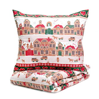 Pościel | LAPLAND | z mikrofibry w domki | 160x200 cm | XM23 858555