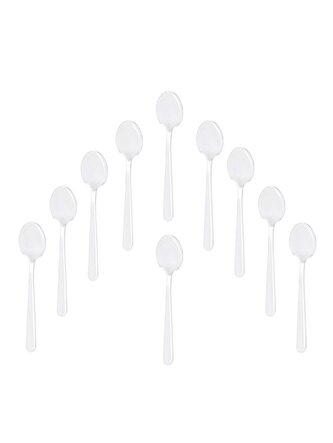 ŁYŻECZKA ZESTAW 10szt | VIENNA | srebrny | 14,8cm | 734687