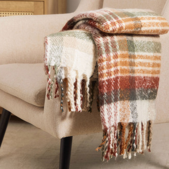 Koc MANPA  w jesiennych kolorach 130x170 cm