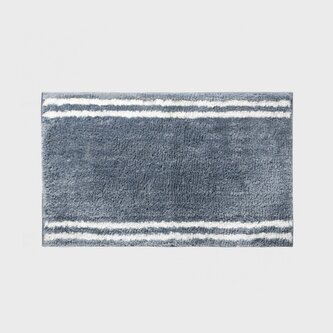 Dywanik łazienkowy | AORE | granatowy w białe pasy | 50x80cm | 743634