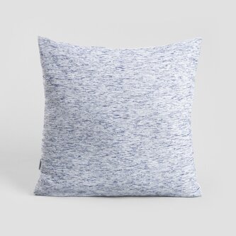 Poszewka | ISABEL | z ozdobnymi przeszyciami niebieska | 45x45 | 744839