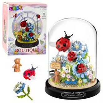 Klocki konstrukcyjne Kwiaty biedronka 596el