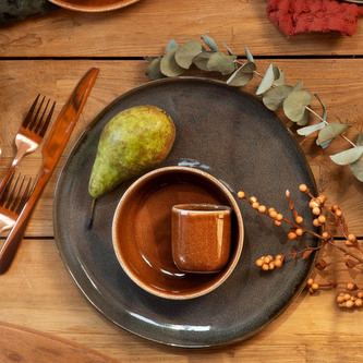 Talerz | MYSTIC | obiadowy szary | 27 cm | 863672