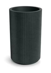 Květináč CORO ROUND HIGH 48 cm - barva: tmavě šedá