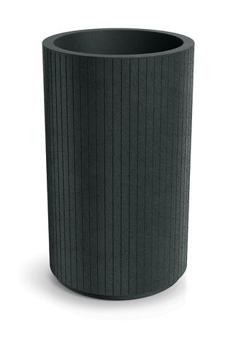 Květináč CORO ROUND HIGH 48 cm - barva: tmavě šedá