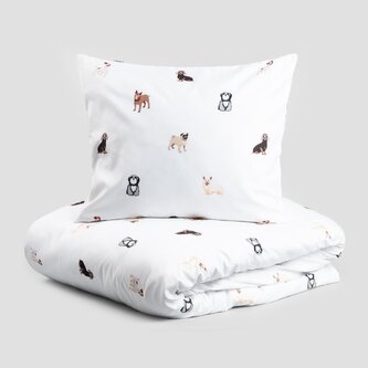 POŚCIEL | CANE | z mikrofibry w pieski | 160X200 2X[50X60] | 743771