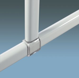 Spirella podpěra pro sprchovou tyč SURPRISE, bílá, hliník, 60 cm