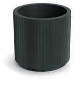 Květináč CORO ROUND 48 cm - barva: tmavě šedá