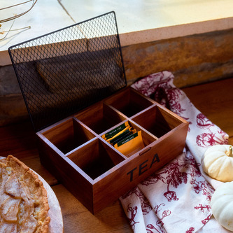 Organizer | MOOKA | na herbatę akacjowy | 24x16,5 cm | 718298