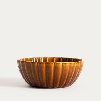 Miska | MELIDA | bursztynowa | 16 cm | 750366